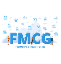 Fmcg Fast Moving Consumer Goods Concept With Big