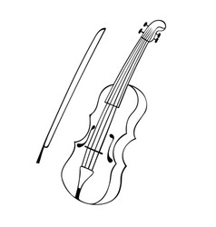 Hand Drawn Musical Instruments Beautiful Violin