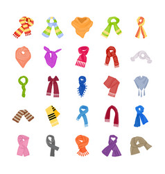 Colorful Scarves Icons Pack