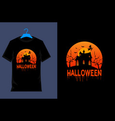 Halloween Night Retro T Shirt Design