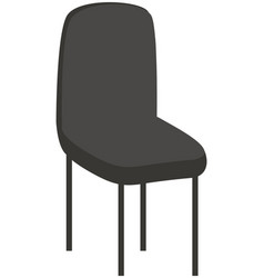 Isolated Soft Chair With Back At White Background