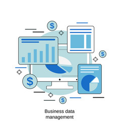 Business Data Management Concept