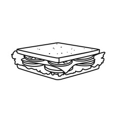 Design Burger And Hoagie Icon Graphic