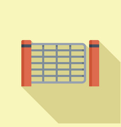 Gate Control Icon Flat House Security