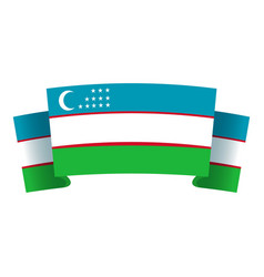 Uzbekistan Day Icon Cartoon Flag People