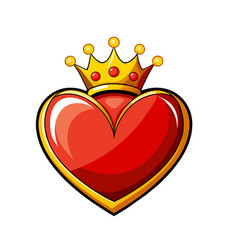 Red Heart With Crown