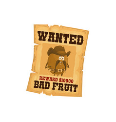 Western Wanted Poster With Kiwi Cowboy Character