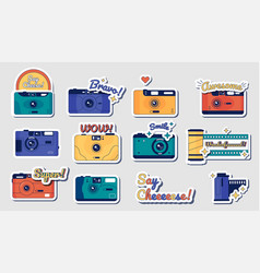 Camera Stickers Retro Movie And Photography