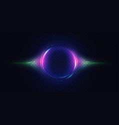 Neon Luminous Circle Light Effect Glow Of