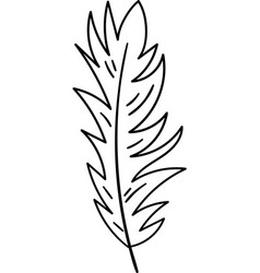 Feather Bird Outline