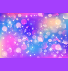 Pink And Blue Starry Sky Cute Unicorn Galaxy