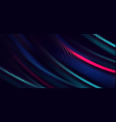 Abstract Glowing Curved Neon Light Red And Blue