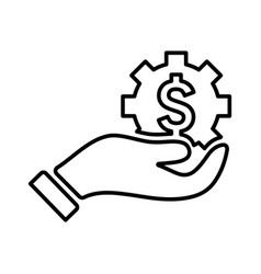 Business Tools Financial Support Outline Icon