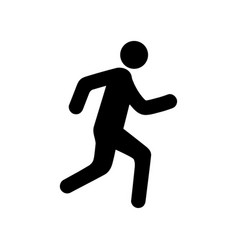 Man Running Icon Isolated