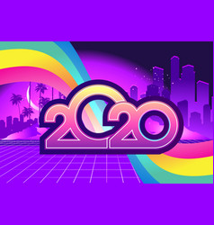 2020 Retro Wave Calendar