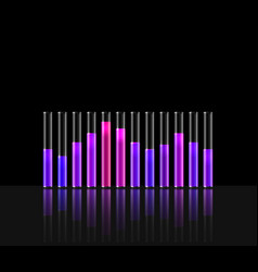 Music In Transparent Equaliser Bar