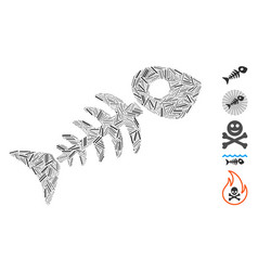 Hatch Mosaic Fish Skeleton Icon