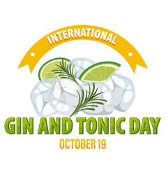 International Gin And Tonic Day Banner Design