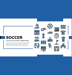 Soccer Team Sport Game On Stadium Landing Header