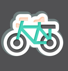 Sticker Bicycle Related To Symbol Simple