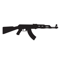 Ak47 Icon Kalashnikov Machine Gun Black