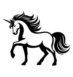 Unicorn Monochrome Clip Art