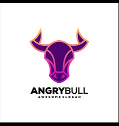 Bull Colorful Gradient Logo Design