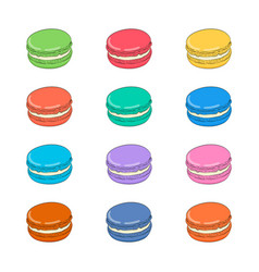 Macaroon Color Set French Dessert