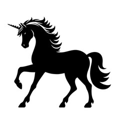 Silhouette Of An Unicorn