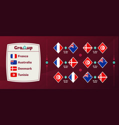 Group D National Team Schedule Matches