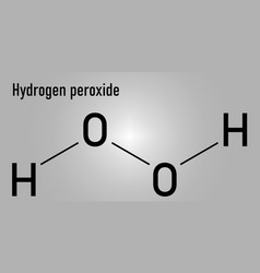 Hydrogen Peroxide Molecule Skeletal Formula