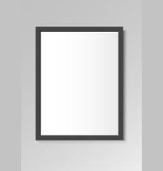 Realistic Black Horizontal And Square Frames