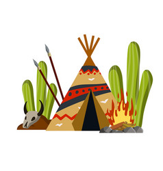 Indian Wigwam Home Of Native American