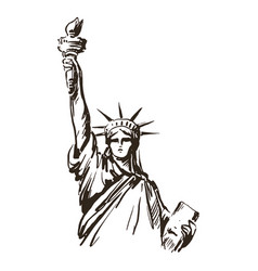 Statue Of Liberty Hand Drawn High Quality