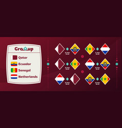 Group A National Team Schedule Matches