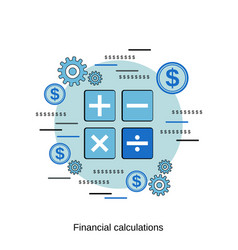 Financial Calculation Concept