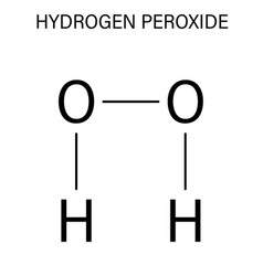 Hydrogen Peroxide Molecule Skeletal Formula