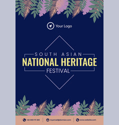 South Asian National Heritage Festival Flyer