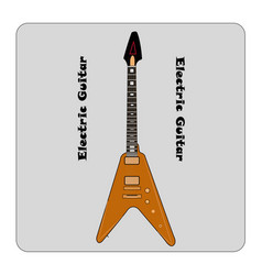 Electro Guitar Flat Design