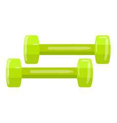 Fitness Dumbell Icon Cartoon Gym Weight