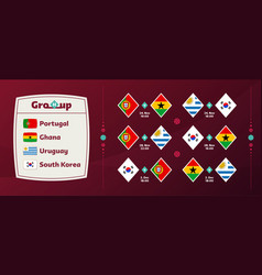 Group H National Team Schedule Matches