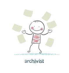 Archivist Of Paper Flying Around