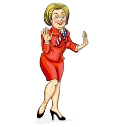 Caricature Of Hillary Clinton