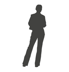 Casual Standing Business Women Silhouette