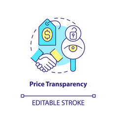 Price Transparency Concept Icon