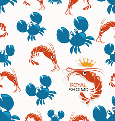 Royal Shrimp Blue Crabs And Red Shrimps