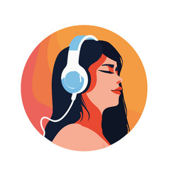 Woman Listening To Music