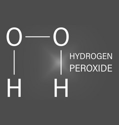 Hydrogen Peroxide Molecule Skeletal Formula