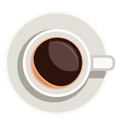 Coffee Icon Hot Drink Top View