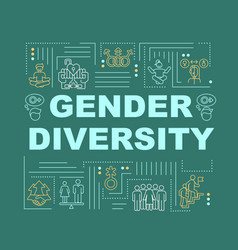 Gender Diversity In Society Word Concepts Banner